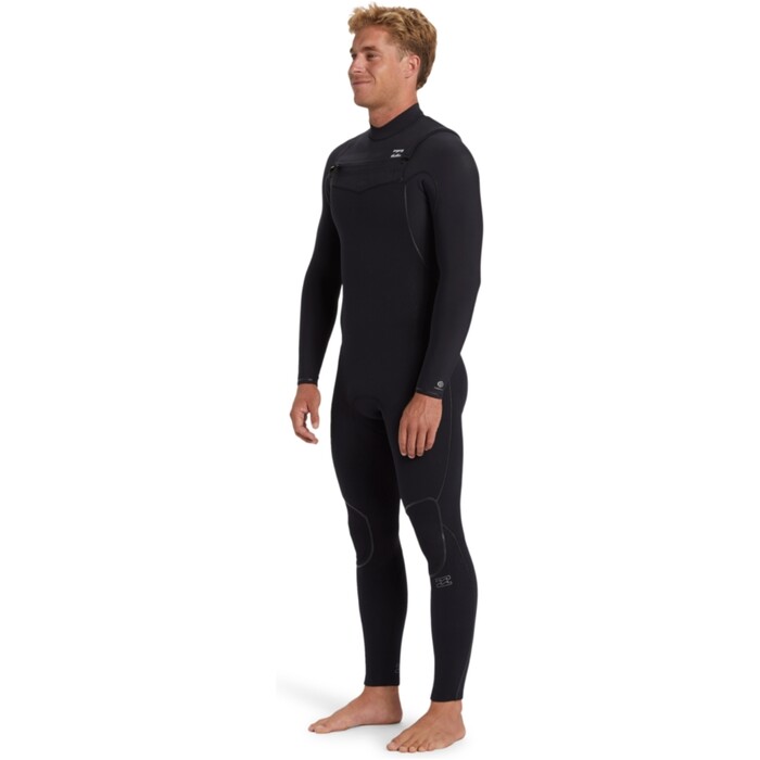 2024 Billabong Mens Furnace Natural 3/2mm Chest Zip Wetsuit ABYW100264 - Black